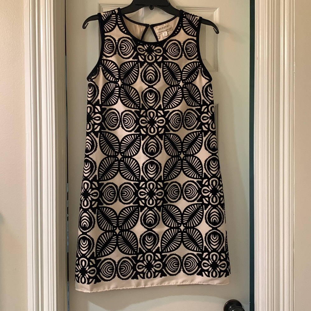 Black and Ivory straight dress
